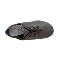 Leo's Black Lace Up Split Sole Jazz Shoe - Girls