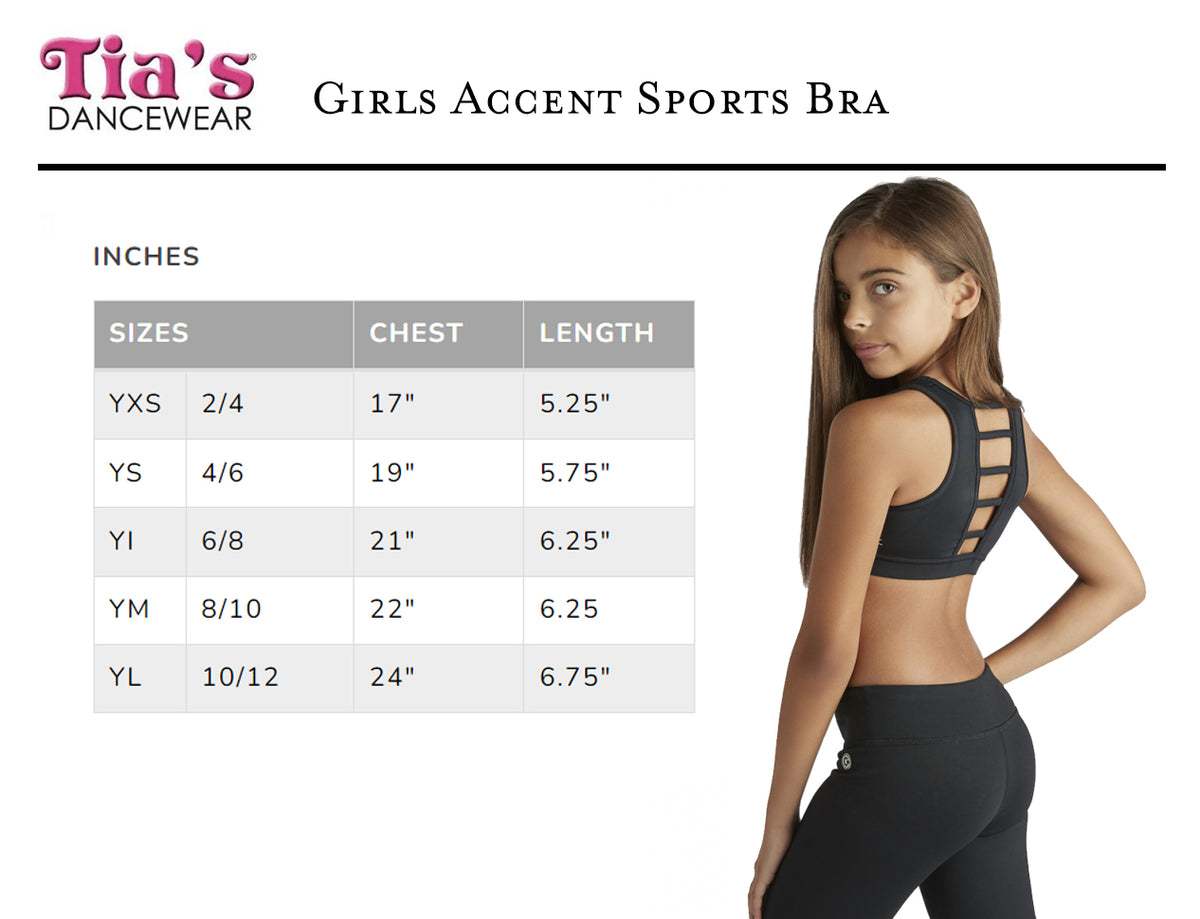 TMBDS Personalized DANCER Accent Sports Bra – Tia's Dancewear