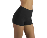 High Waisted Booty Shorts - SOLID BLACK