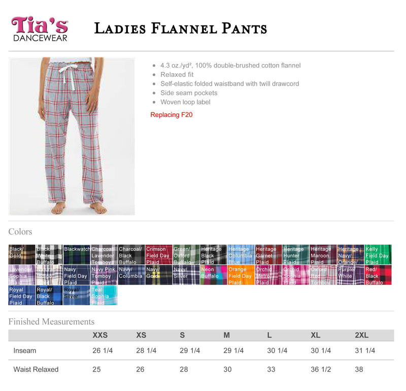 Flannel Pant - Ladies