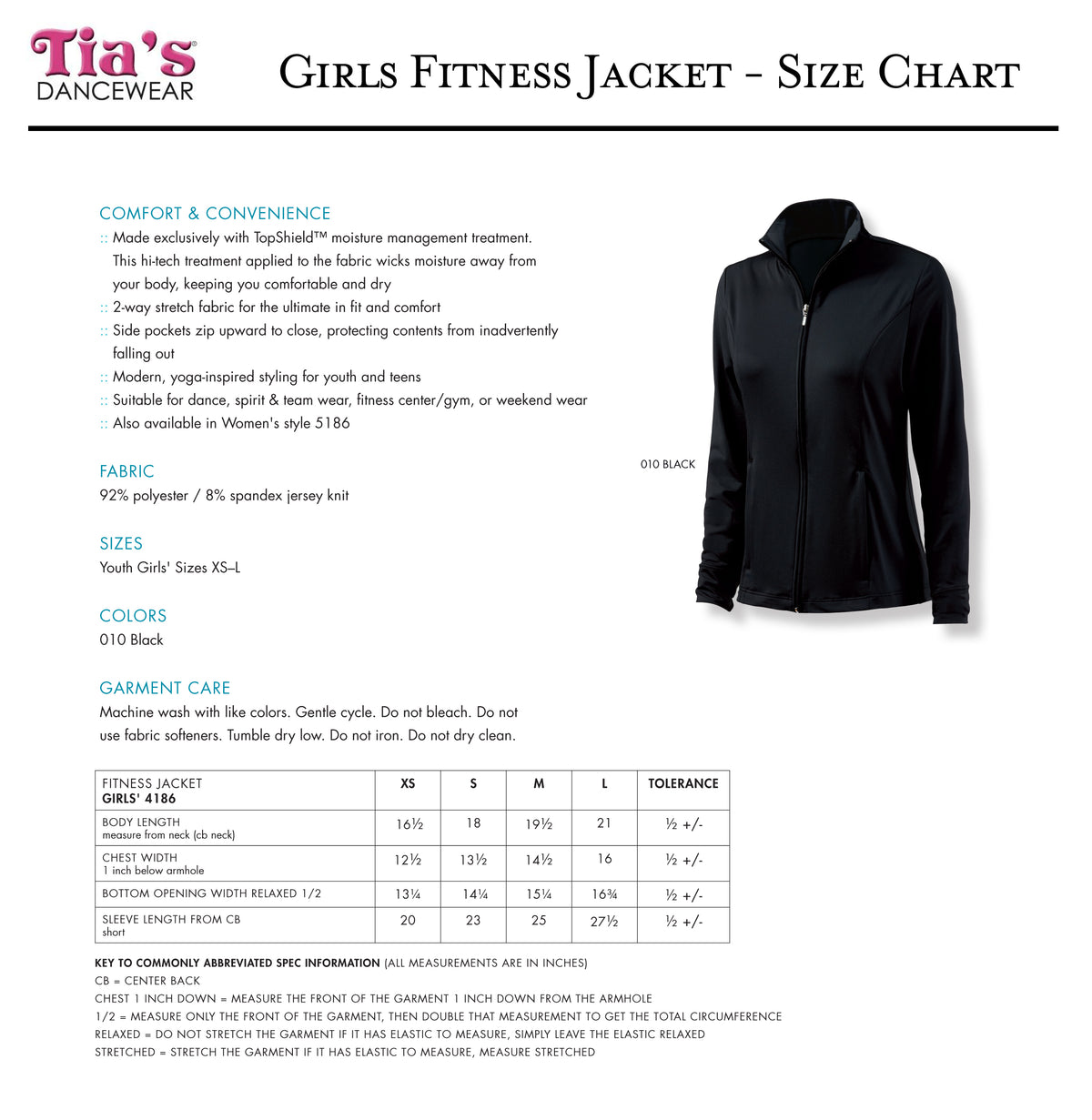 Fitness Jacket - Girls