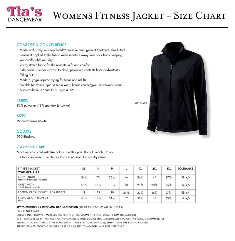 Fitness Jacket - Womens