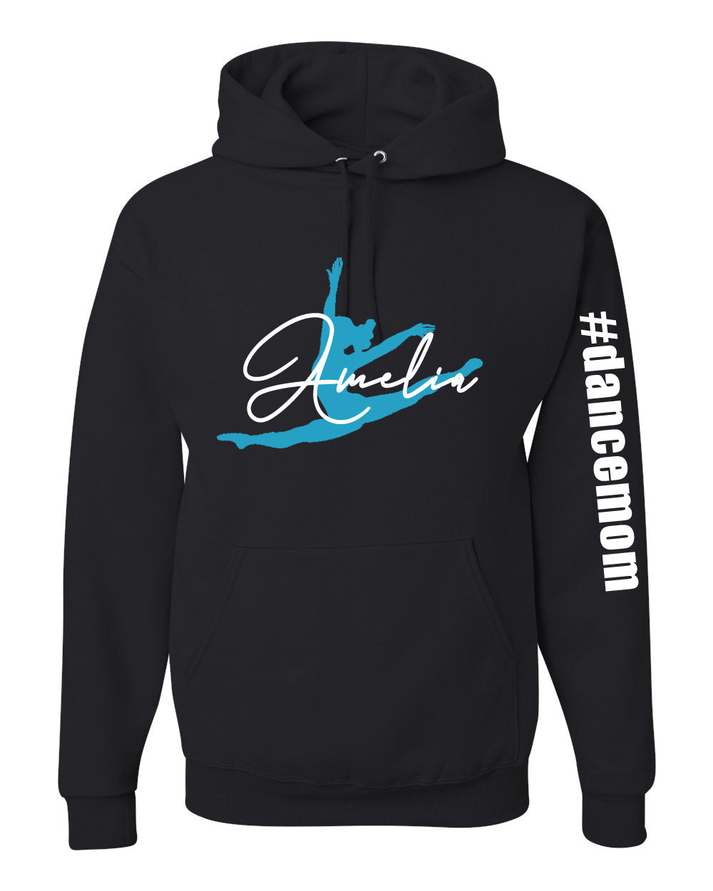 Personalized Dancer Silhouette Pullover Hoodie