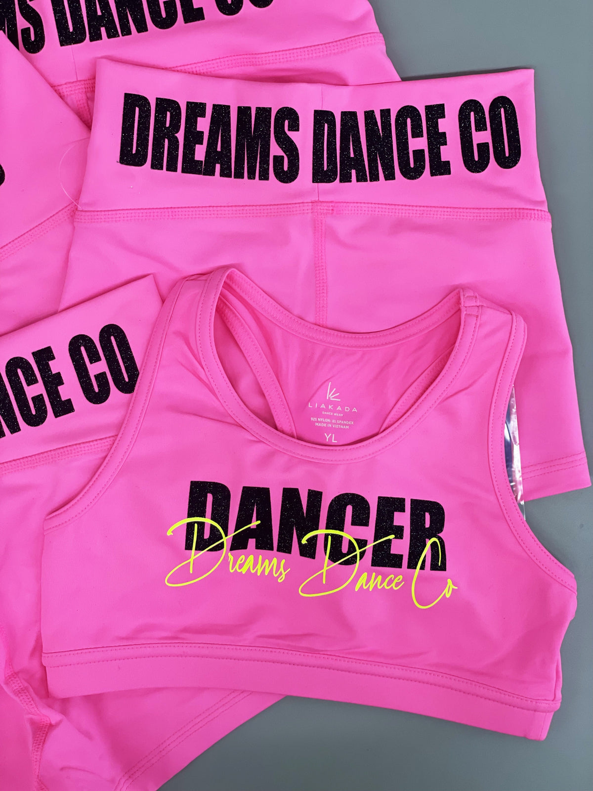 Dreams Dance Co DANCER Racerback Sports Bra - HOT PINK – Tia's