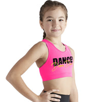 Dreams Dance Co DANCER Racerback Sports Bra - HOT PINK