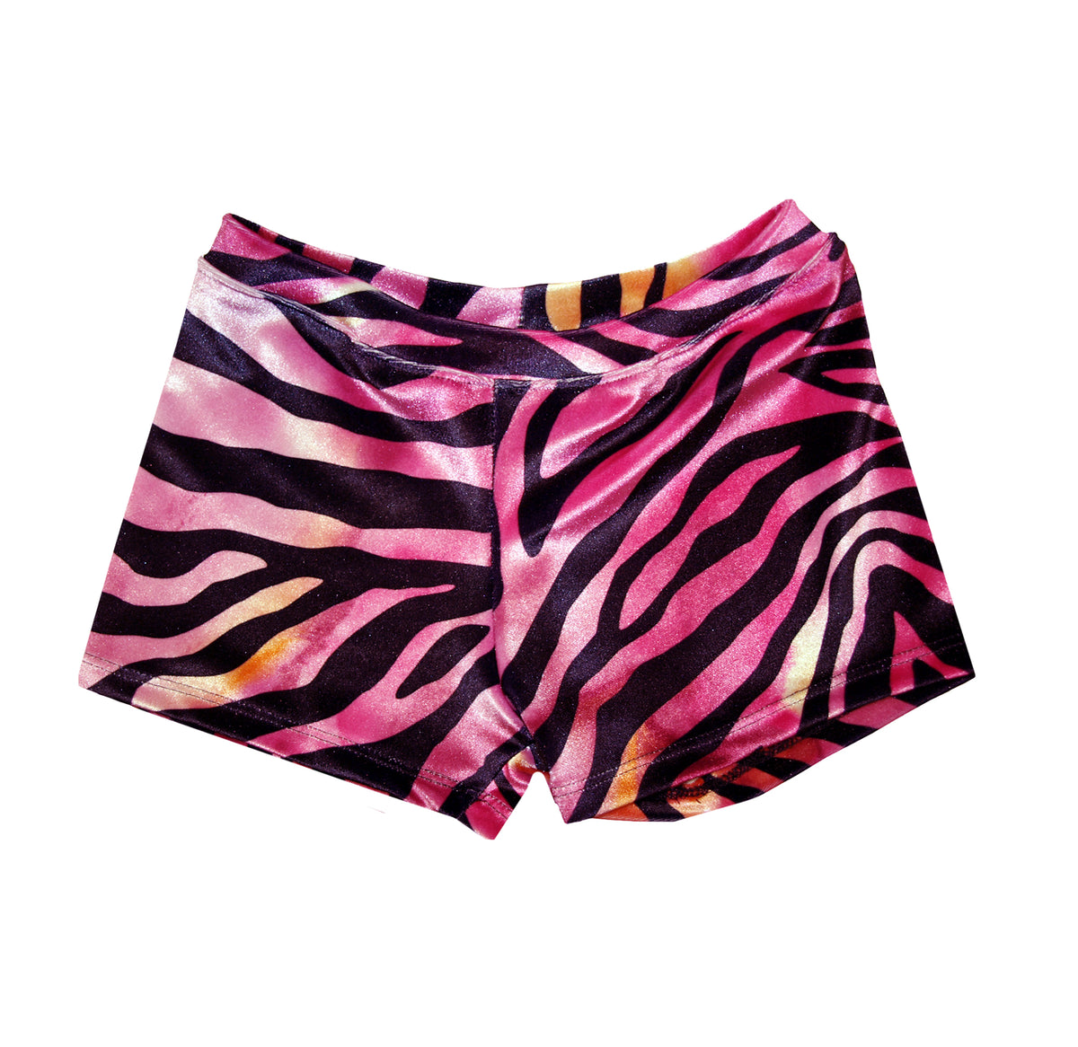 Pink Ombre Zebra Velour Booty Shorts