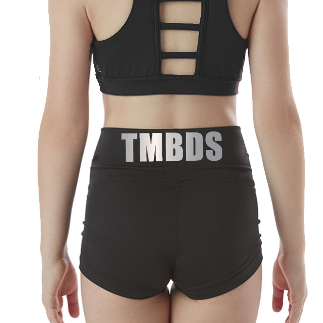 TMBDS High Waisted Booty Shorts - BLACK